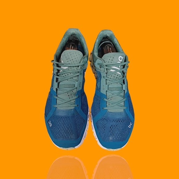 On Cloud Men's Cloudflow Men's Sea Blue Mesh Running  Sneakers Size 8 GUC - Picture 2 of 15
